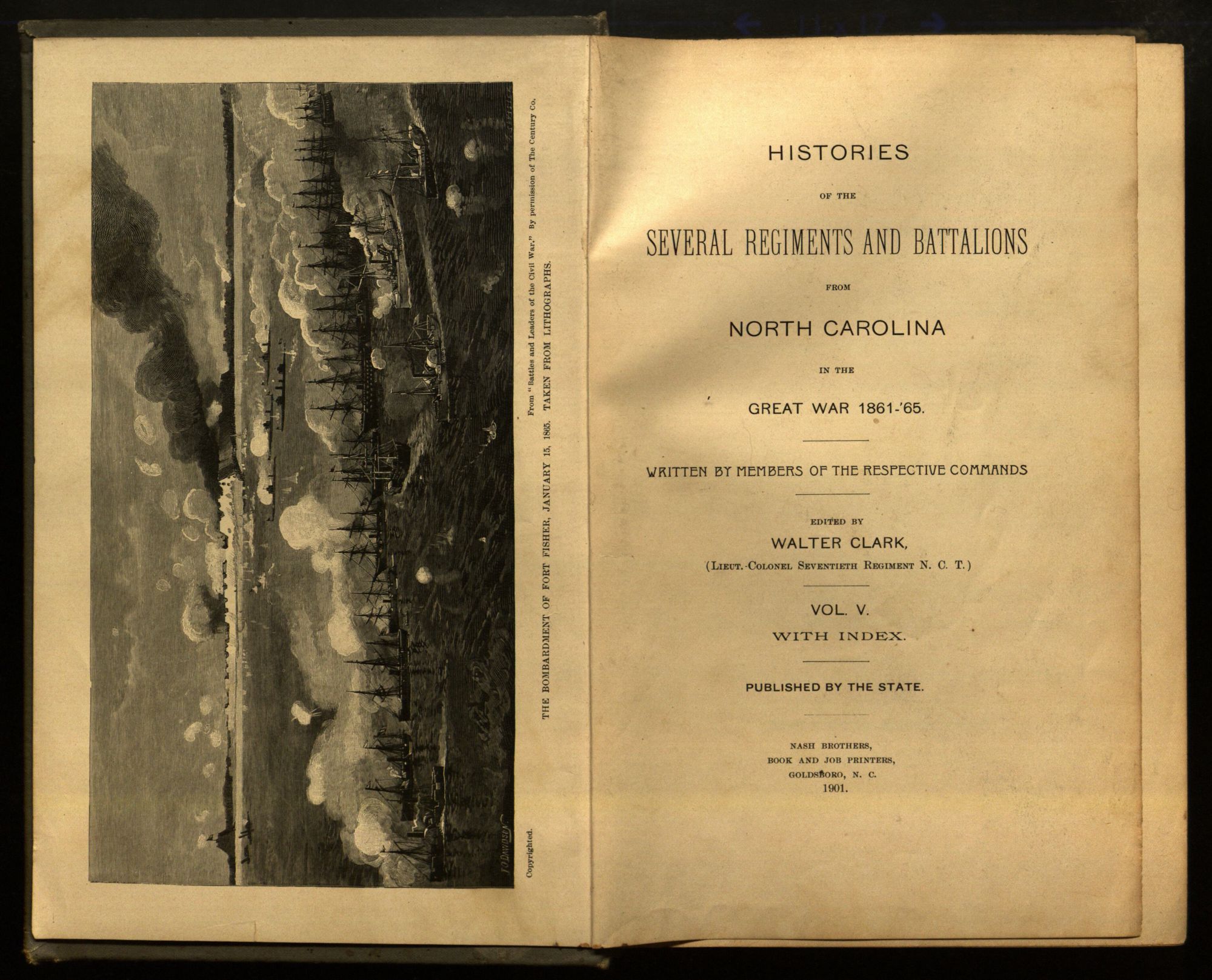 Histories of the several regiments and battalions from North Carolina, in  the great war 1861-'65. v. 5 - ECU Digital Collections