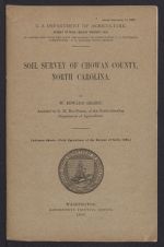 Soil survey of Chowan County, North Carolina 