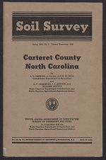 Soil survey, Carteret County, North Carolina 