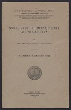 Soil survey of Greene County, North Carolina