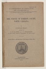 Soil survey of Robeson County, North Carolina