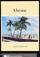 Menu for caravan on Atlantic Coast Line Railroad 