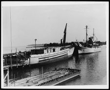 Two ships at dock