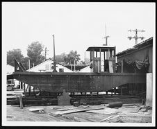 Small Boat on Dry Dock