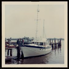 Sailboat at dock