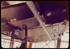 underneath boat under construction