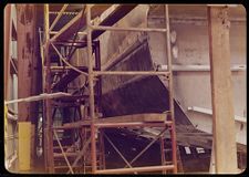 Portside side of boat under construction