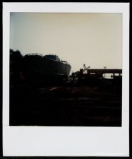 Portside view of Osprey on launching ramp.
