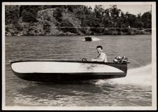 "We have added middle deck 13" wide-front of mid deck 27" from front deck".  "Paul Ford 22 hp Johnson 12' Delux Barbour.