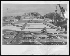 on deck of BYMS 29 being built.  Barbour Boat Works, New Bern, NC