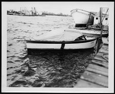 Misc. Photo.  Small boat on dock, covered up.