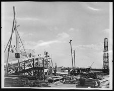 Keel Laying BYMS 42 Portside view.  Barbour Boat Works, New Bern, NC