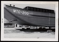 MTC-200. Beaufort, NC. Barge? Bow portside view