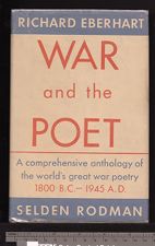 Front of book jacket from War and the poet