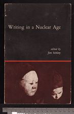 Front cover and front fly-leaf of Writing in a nuclear age