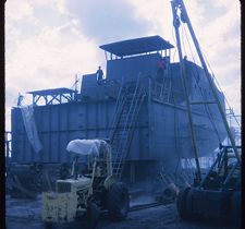 M. Trading Barges under construction, frames