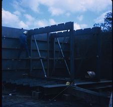 M. Trading Barges under construction, frames