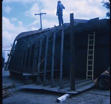 M. Trading Barges under construction, frames