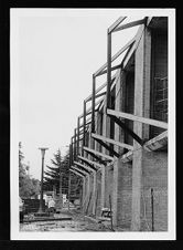 Jenkins Fine Arts Building window construction, January, 1972