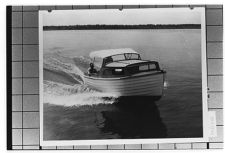 Starboard Bow view of unkown boat moving
