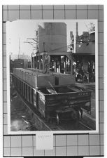 Vessel being built on a railroad car