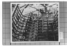 Ship being constructed.  Hull