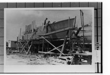 Boat being constructed