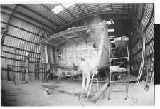 Osprey:  Working on the Boat in warehouse