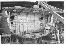 Working on the Osprey in warehouse