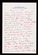 Letter to Fred Chappell from Robert Penn Warren, 5 May 1980