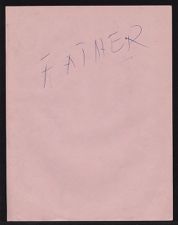 Handwritten notes on Father