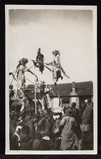 Men on stilts