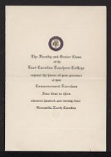 Invitation to Commencement Exercises 1924