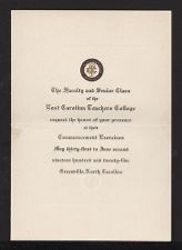 Invitation to Commencement Exercises 1925