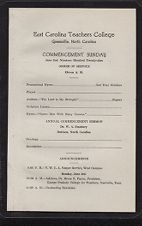 Commencement Sunday program 1929