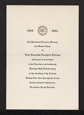 Invitation to Commencement Exercises 1934