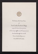 Invitation to Commencement Exercises 1937