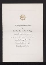 Invitation to Commencement Exercises 1938