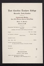 Commencement Sunday Program 1938