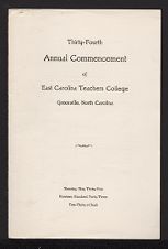 Program for the Thirty-Fourth Annual Commencement of East Carolina Teachers College