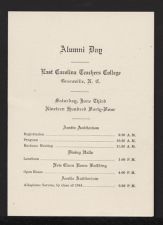 Program for Alumni Day 1944