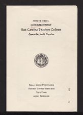 Program for Summer School Commencement 1949