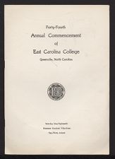 Program for the Forty-Fourth Annual Commencement of East Carolina College 