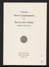 Program for the Forty-Sixth Annual Commencement of East Carolina College 