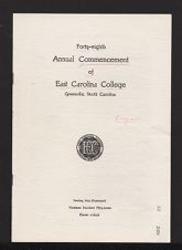 Program for the Forty-Eighth Annual Commencement of East Carolina College 