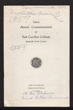 Program for the Fiftieth Annual Commencement of East Carolina College