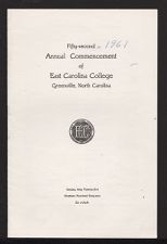 Program for the Fifty-Second Annual Commencement of East Carolina College 