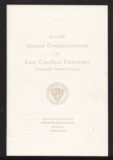 Program of the Sixty-Fifth Annual Commencement of East Carolina University 