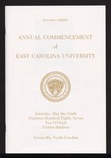 Program of the Seventy-Eighth Annual Commencement of East Carolina University