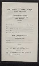 Program for Commencement Sunday 1928